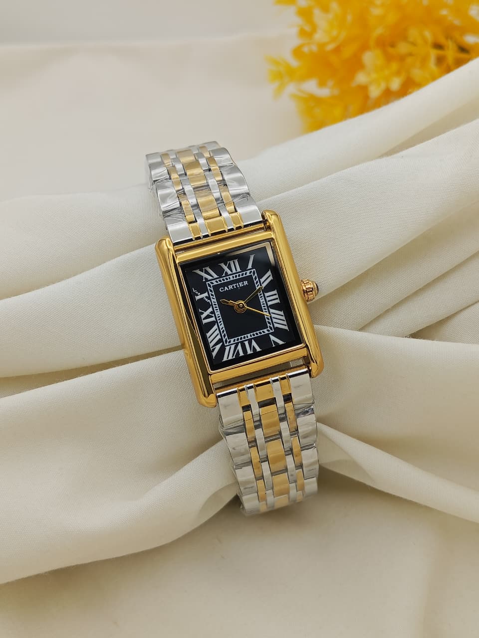 Elegant Luxury: Cartier Ladies Two-Tone Watch