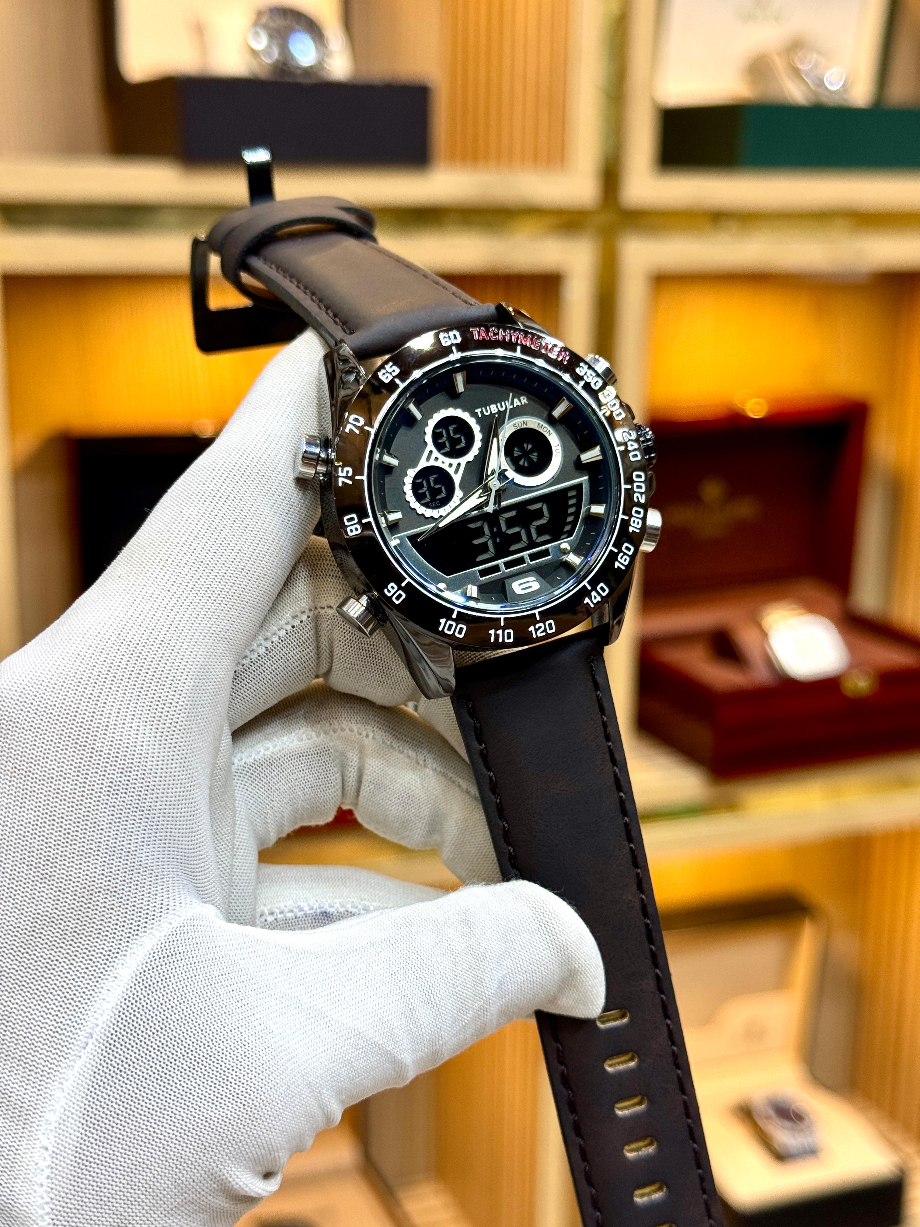 Tubular watch for men