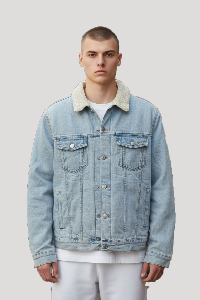 Mens Denin Furr jacket
