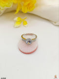 Fancy Beautifull Gold Plated Zirqoon Ring