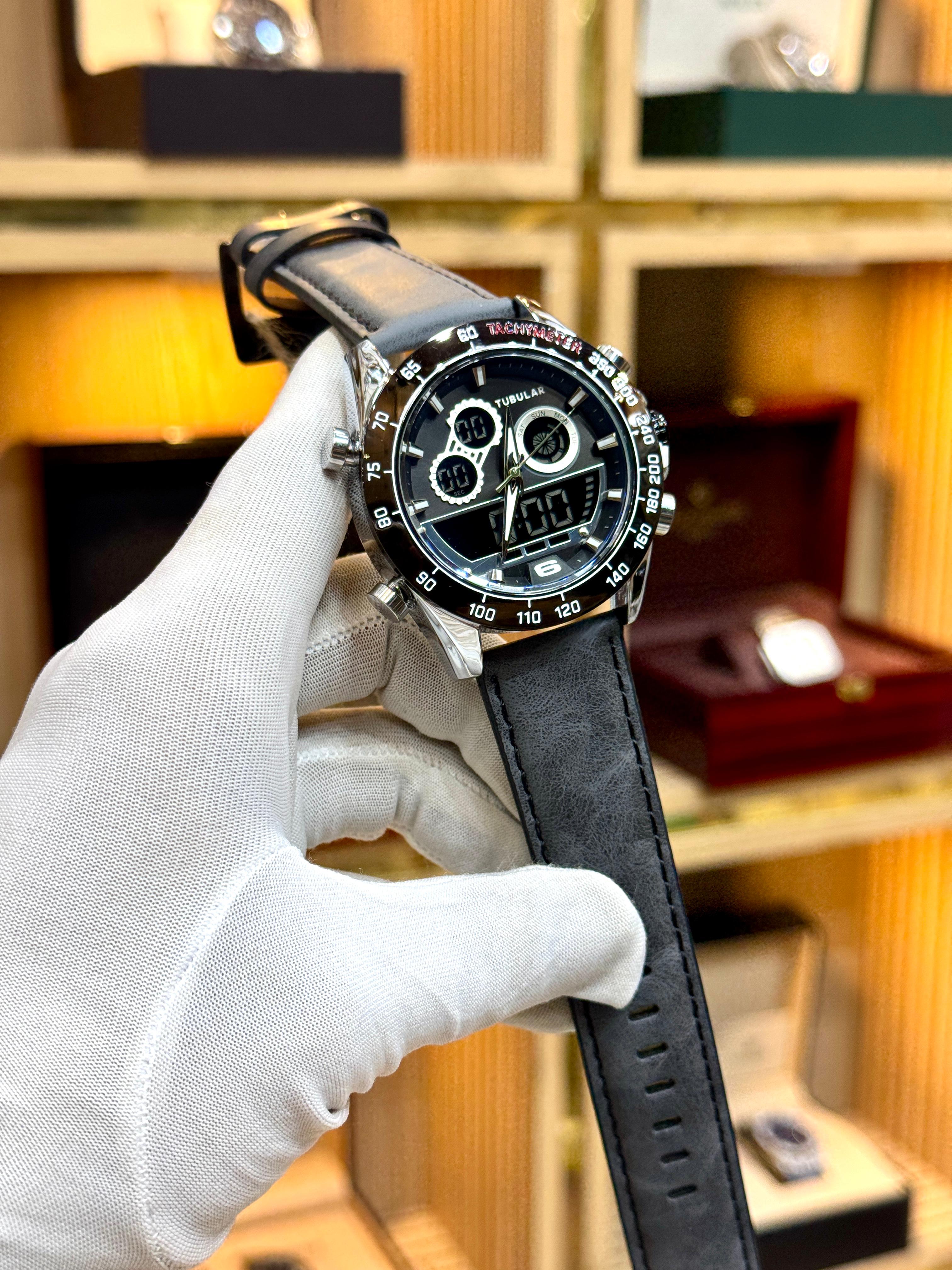 Tubular watch for men