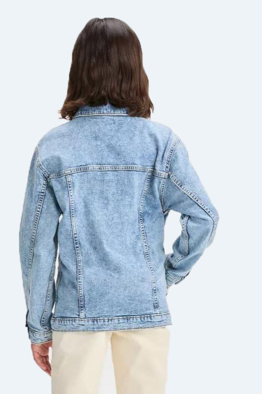 girls and ladies denim jacket Ribbed style