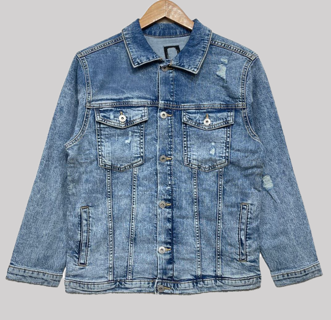 girls and ladies denim jacket Ribbed style