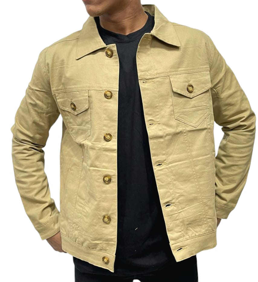 Gents Cotton denim jacket Full stretchable