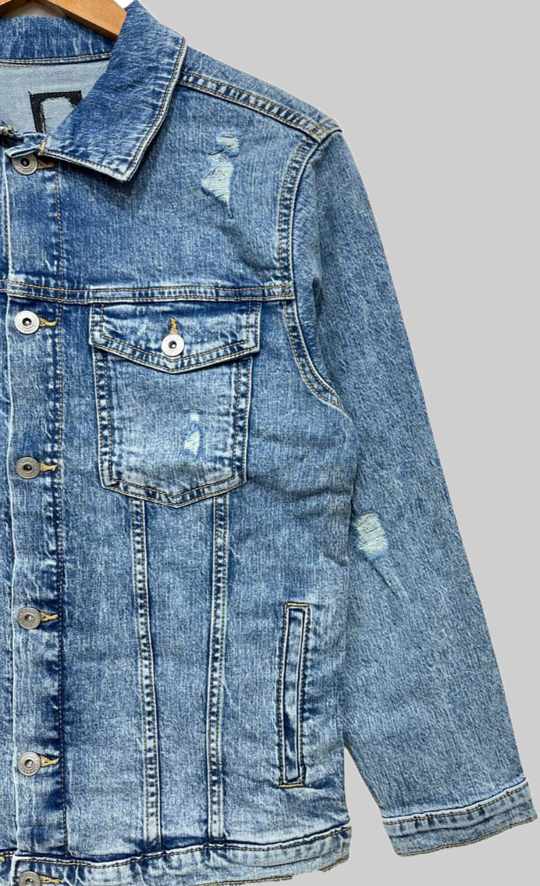 girls and ladies denim jacket Ribbed style