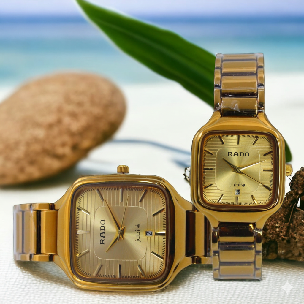 Rado-Style Elegance Watch Pair