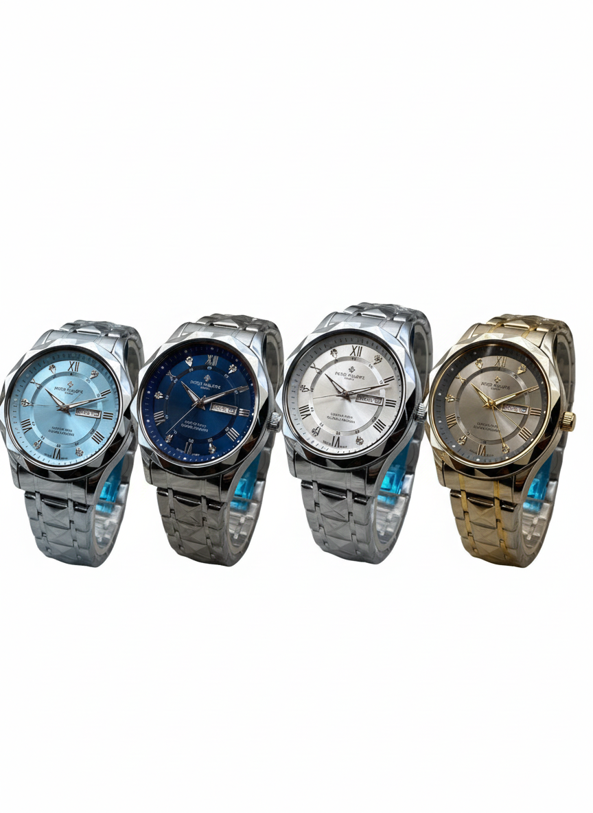 Patek-Inspired Day-Date Men's Watch