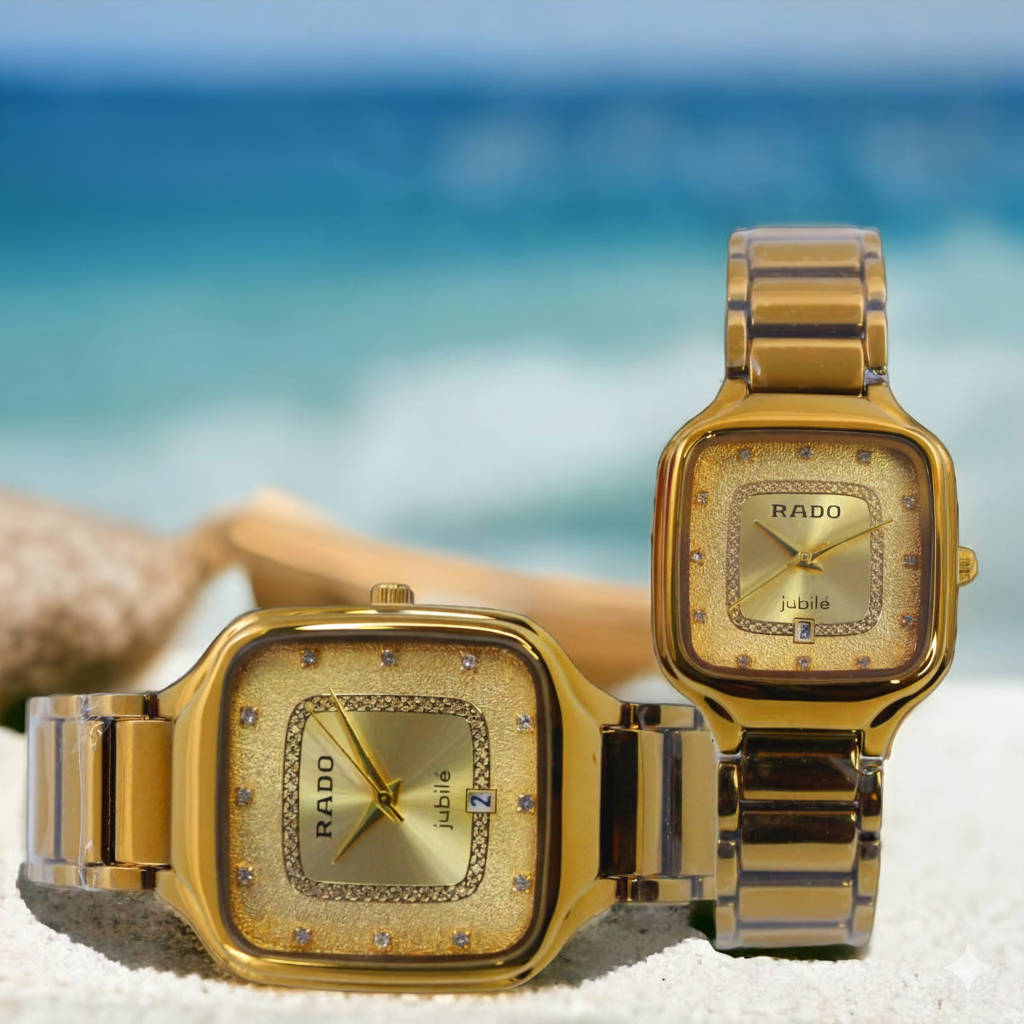 Rado-Style Elegance Watch Pair