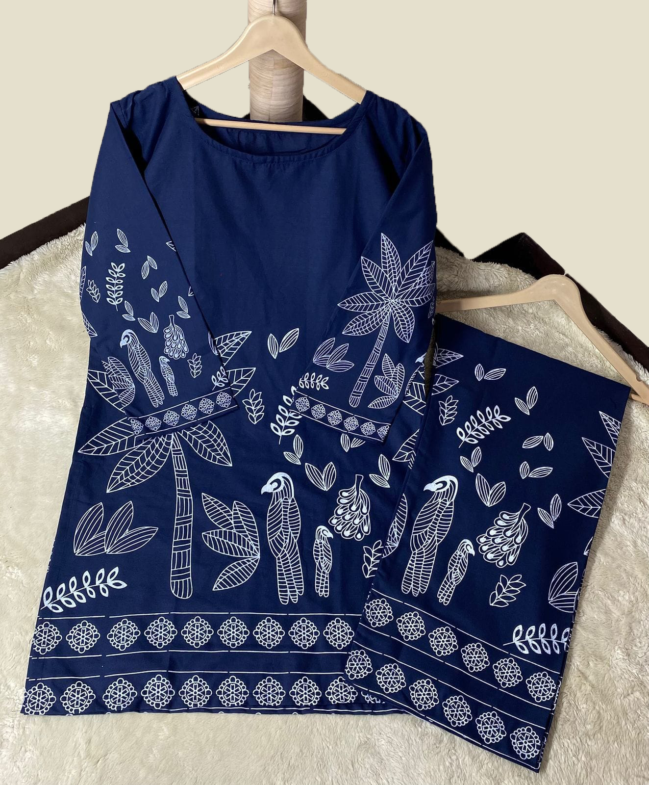 Cotton 2pc block print