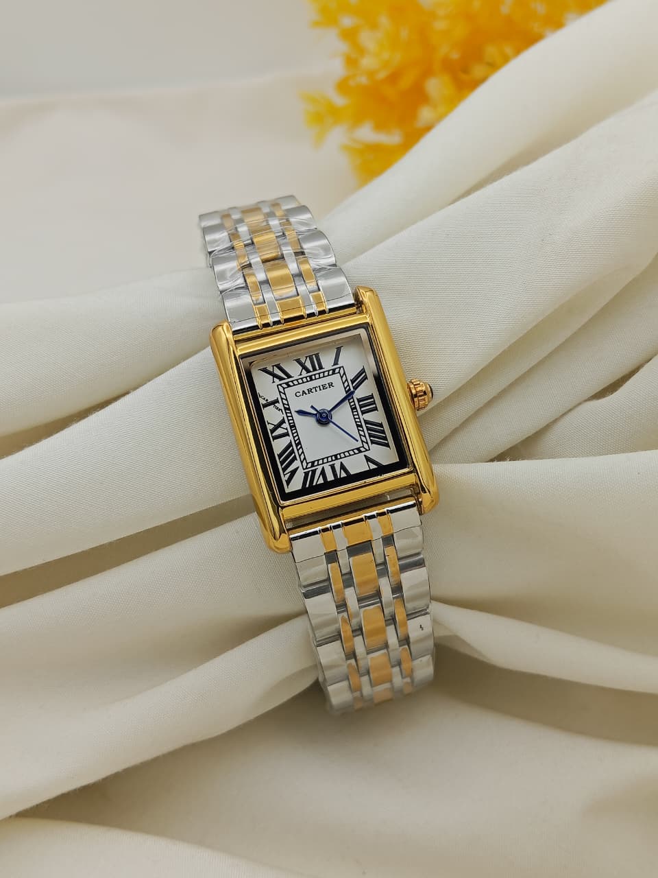 Elegant Luxury: Cartier Ladies Two-Tone Watch