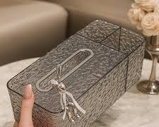 Glacier Luxury Tissue Box With Rabbit Logo