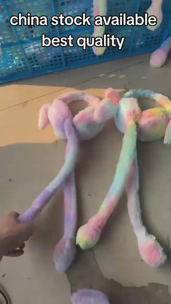 Kids Bunny Moving Ear Hats